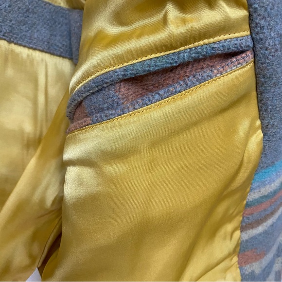 Vintage Donald Healy No Naked Company Women’s Southwestern Aztec Wool Blend Coat - Picture 7 of 10